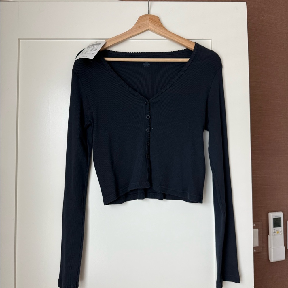 NWT Brandy Melville Navy Long Sleeve Top